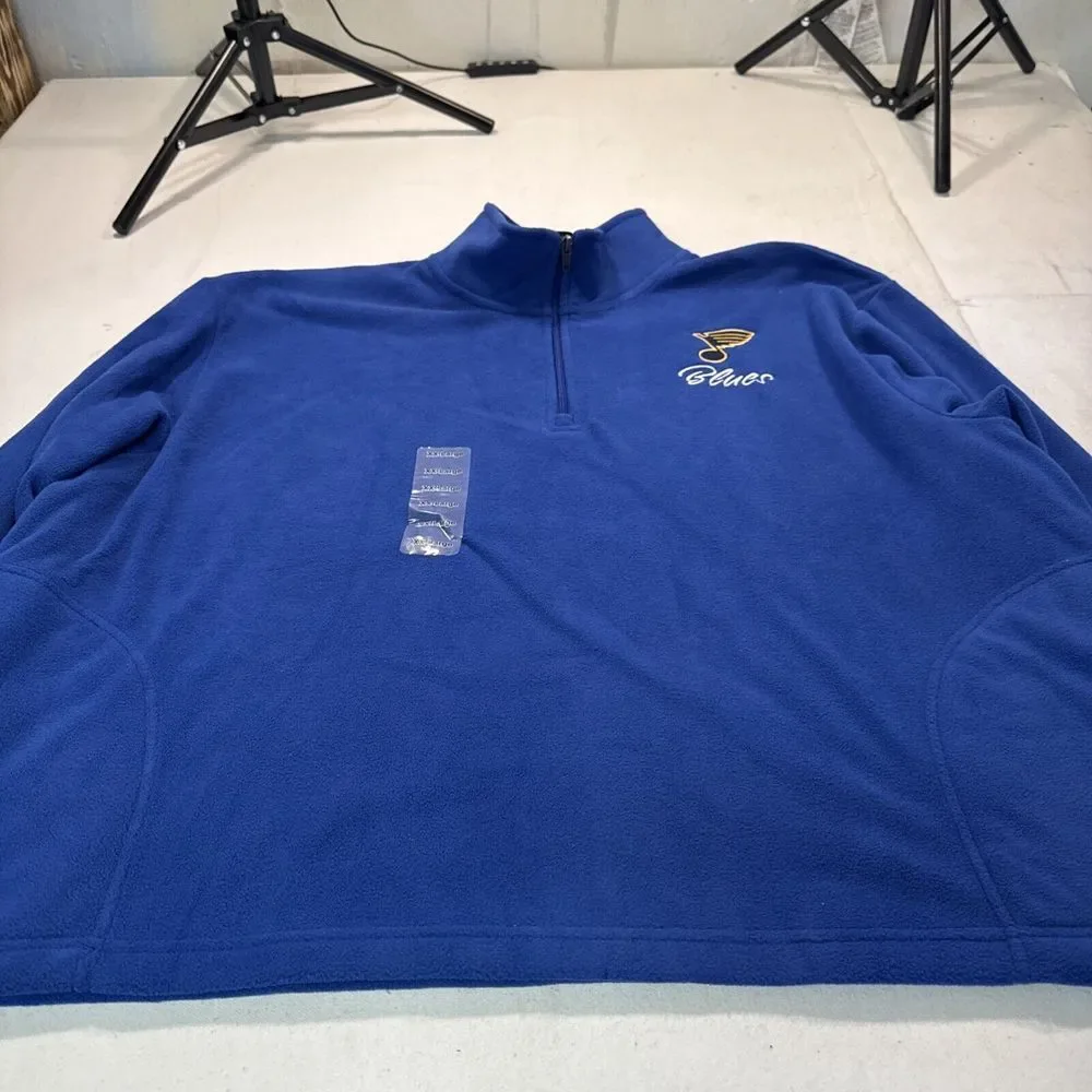 GG NHL Quarter‎ zip St.louis Blues Pullover, NWT, NHL, Hockey, Christmas